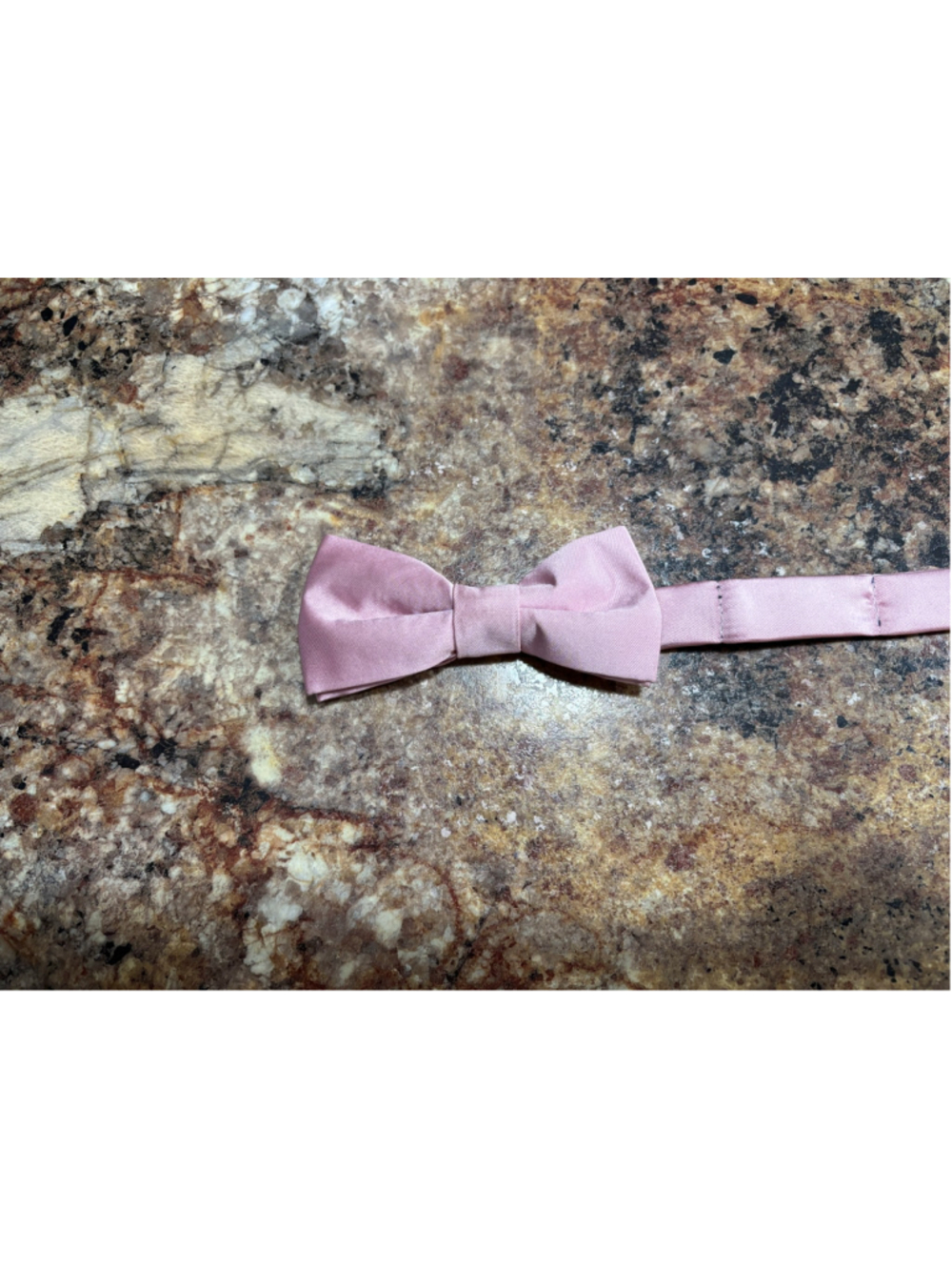 Egara Pink Satin Bow Tie Mens Pre-Tied Adjustable Formal Wedding Prom